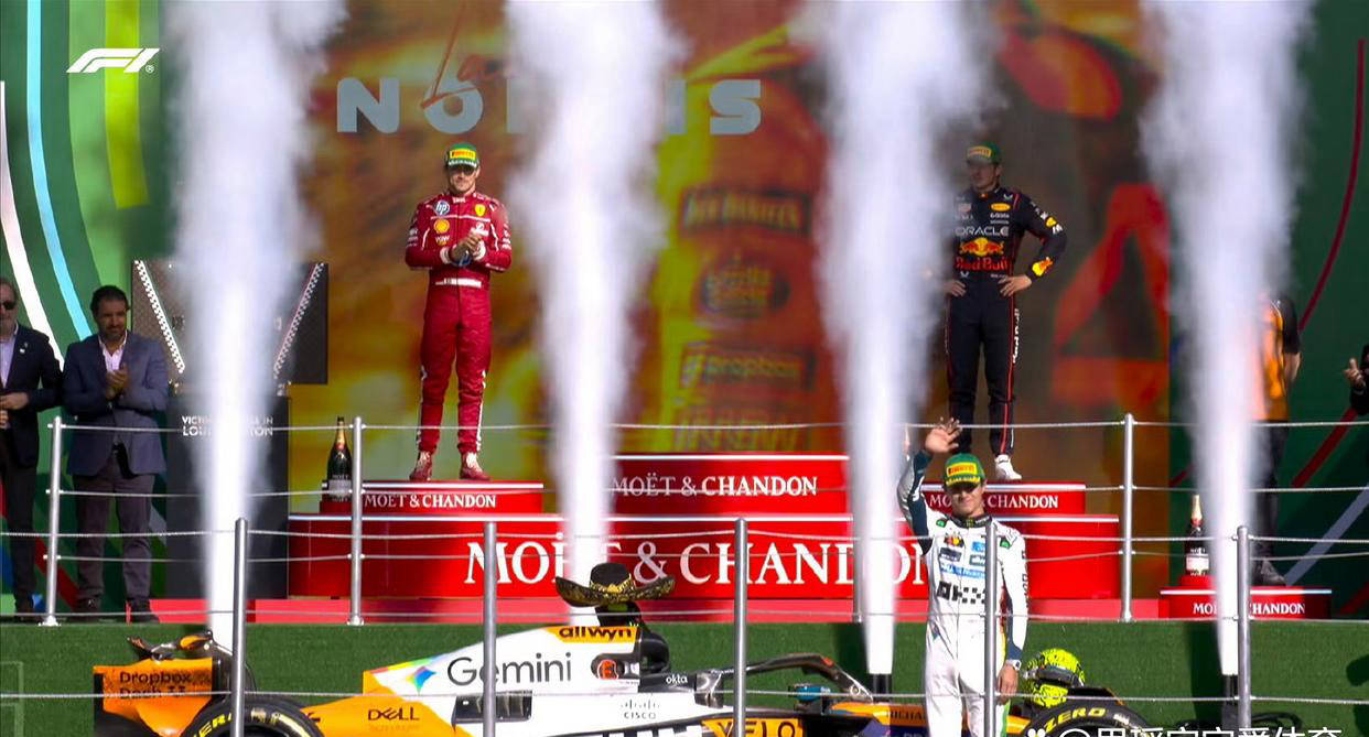 红牛车队逆转阿斯顿马丁，勒克莱尔带队取胜